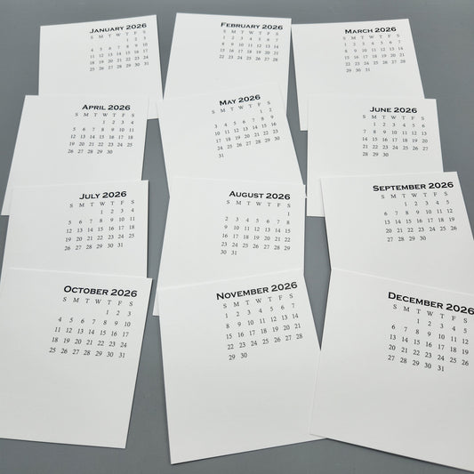 2026 DIY Calendar Small