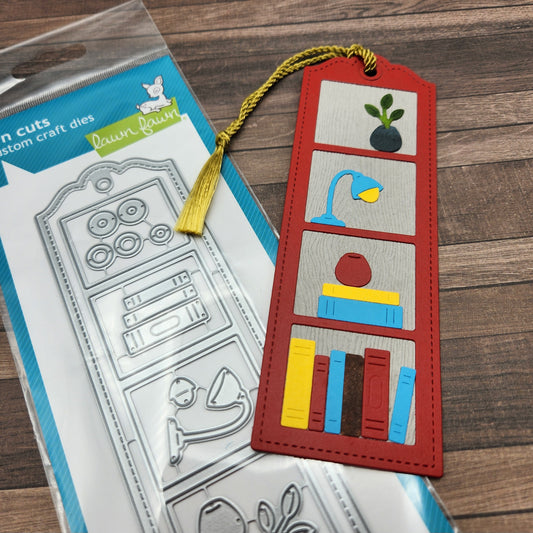 Lawn Cuts Custom Craft Die LF3525 Stitched Bookmark