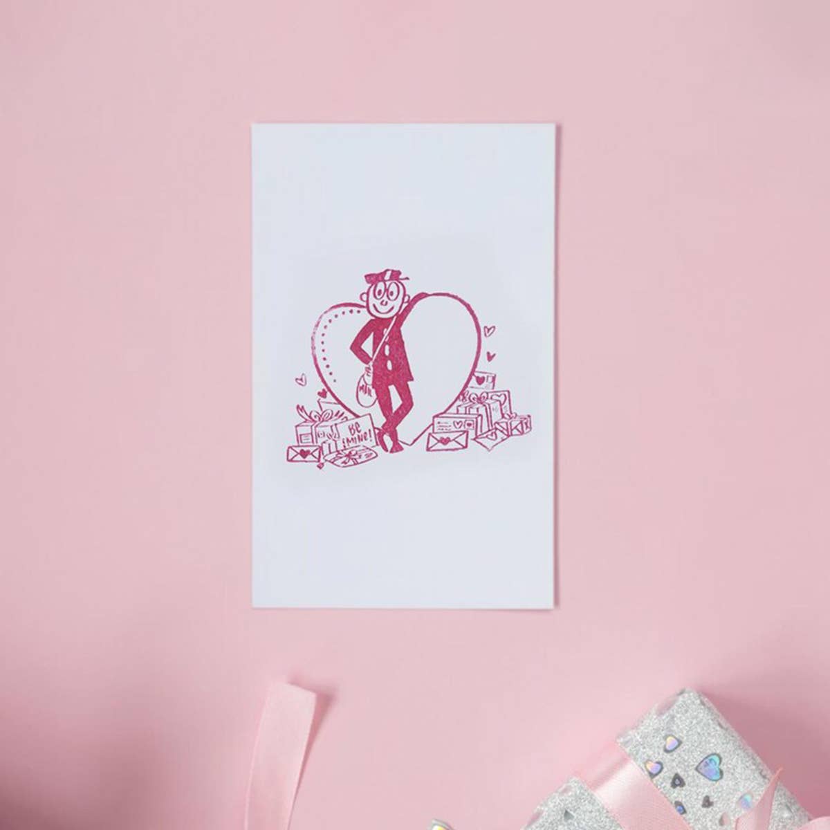 Mr Zip Heart Stamp