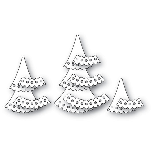 Poppystamps 2647 Nordic Frilly Trees