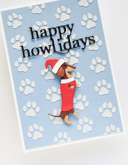 Poppystamps 2666 Happy Howlidays Craft Die