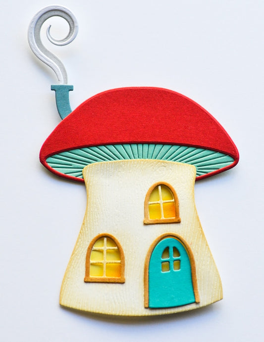 Poppystamps 2655 Large Mushroom House