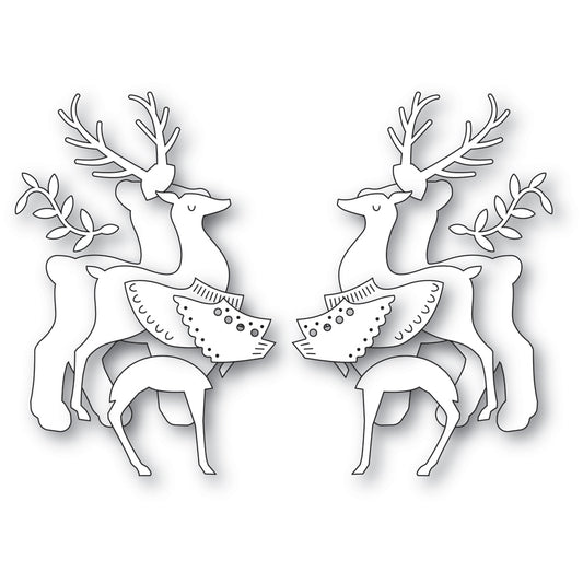 Poppystamps 2659 Nordic Regal Deer Craft Die