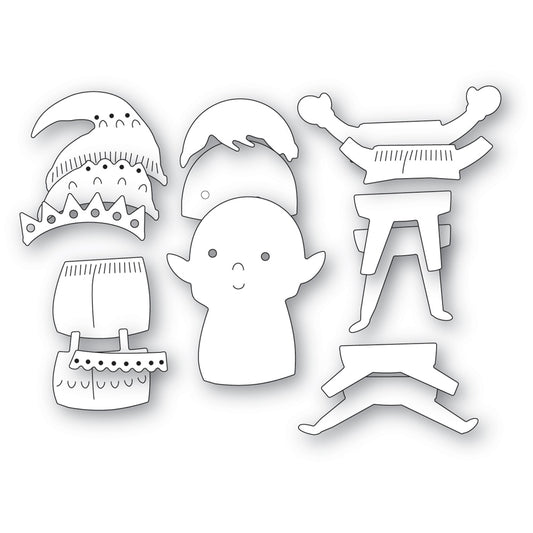 Poppystamps 2667 Nordic Joyful Elf Craft Die