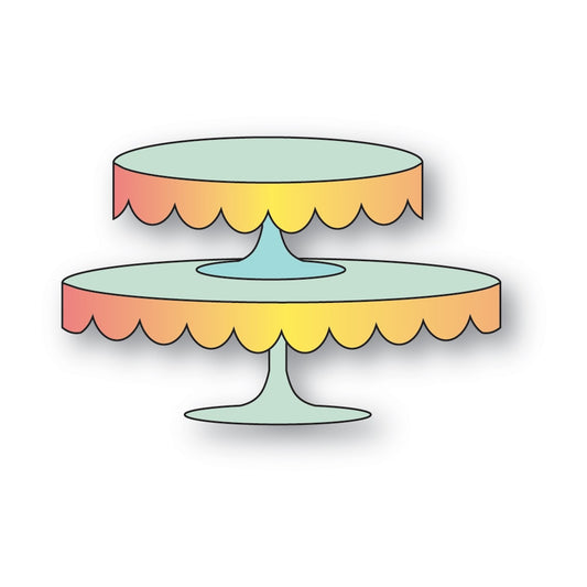 Poppystamps 2674 Scalloped Dessert Stands Craft Die