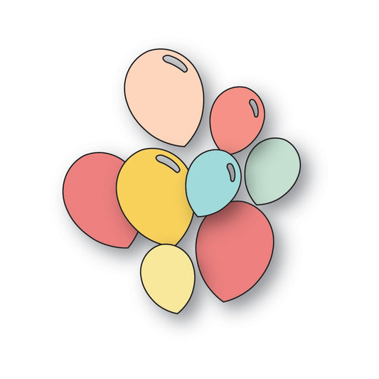 Poppystamps 2681 Balloon Bunch Craft Die