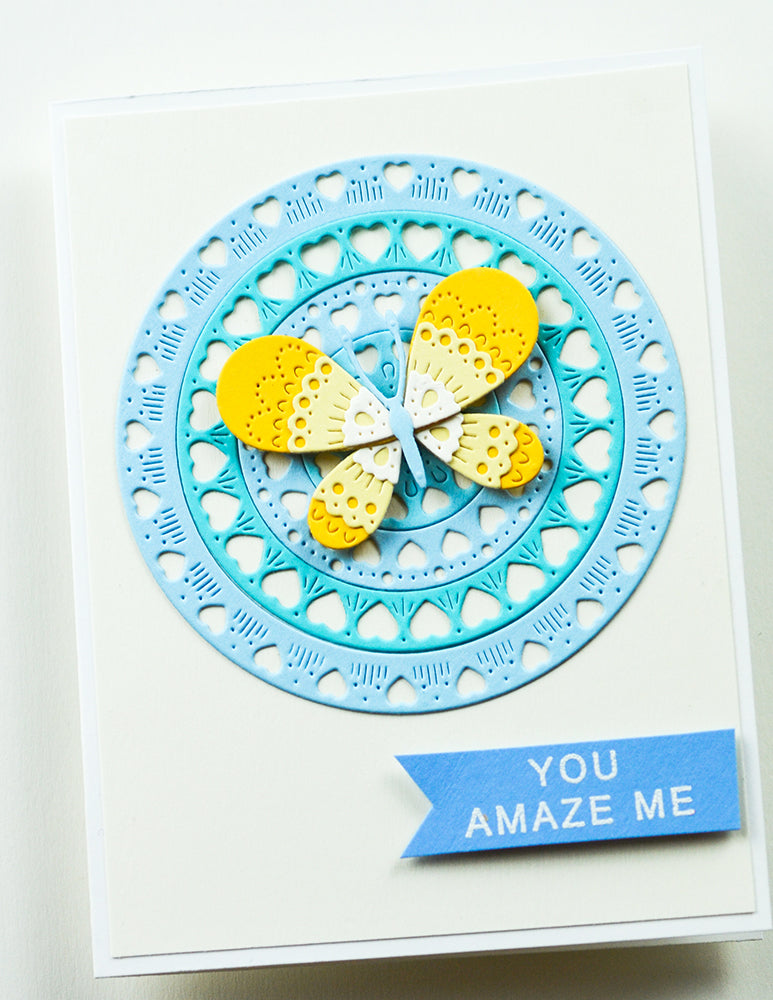 Poppystamps 2709 Nordic Belle Butterfly