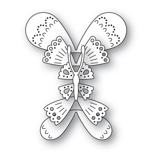 Poppystamps 2709 Nordic Belle Butterfly