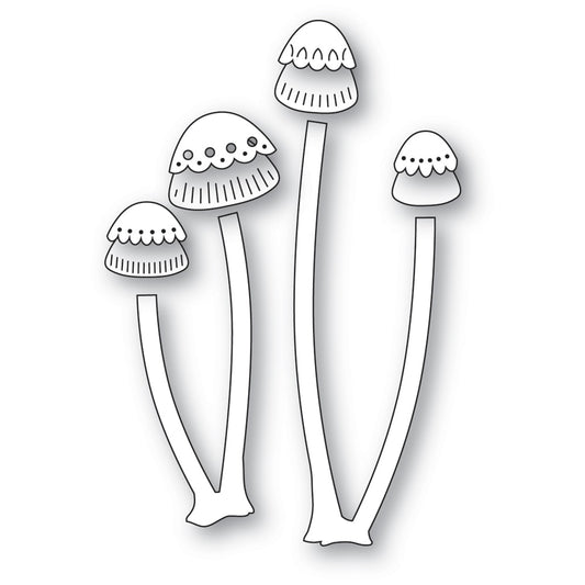 Poppystamps 2725 Nordic Long Stem Mushrooms