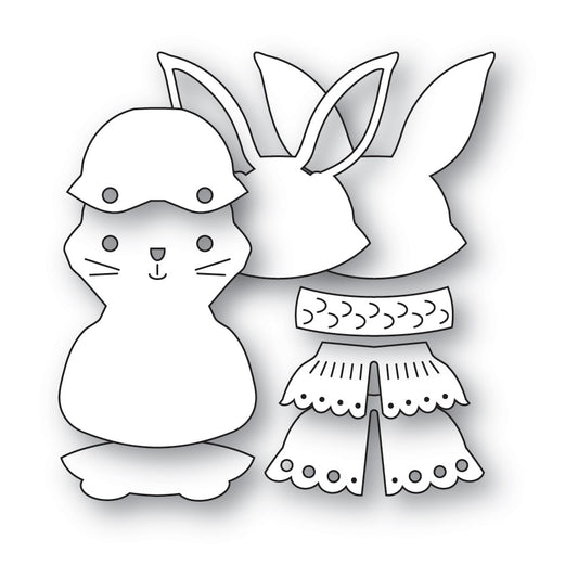 Poppystamps 2731 Nordic Happy Bunny