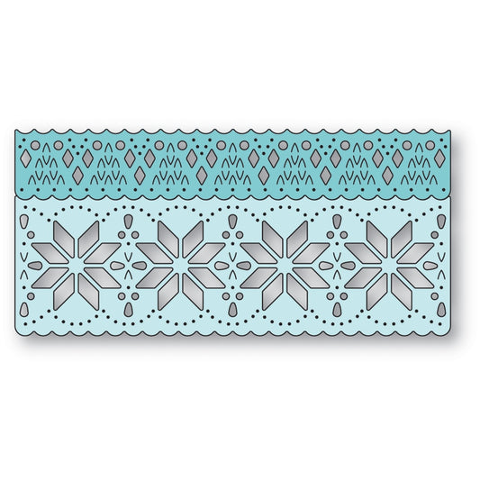 Poppystamps 2739 Nordic Snowflake Border Set craft die