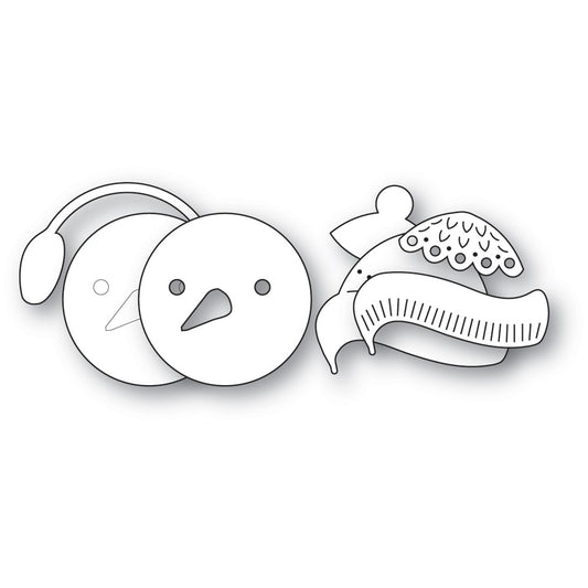 Poppystamps 2742 Nordic Chilly Snowman craft die