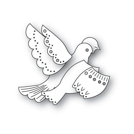 Poppystamps 2747 Nordic Serene Dove craft die