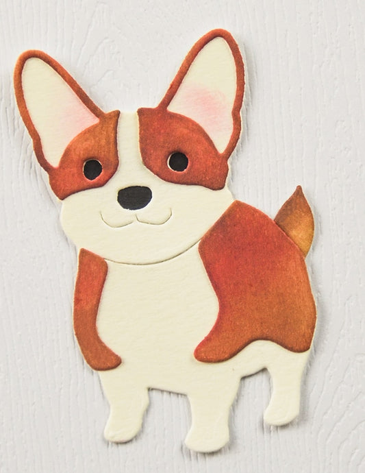 Poppystamps 2756 Happy Corgi craft die