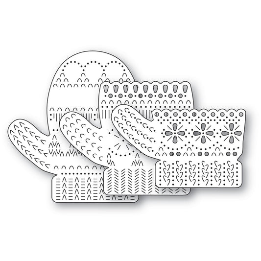 Poppystamps 2761 Nordic Large Mitten craft die