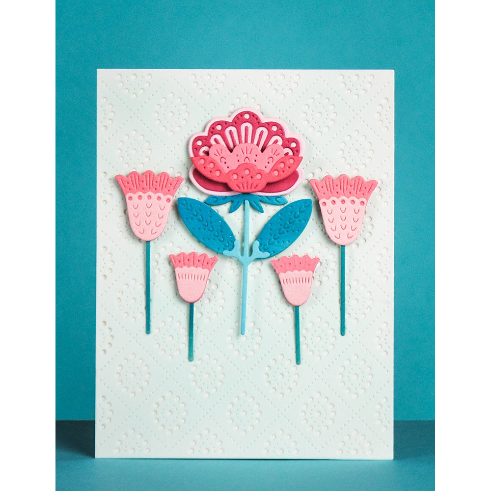 Poppystamps 2771 Nordic Pendant Flower