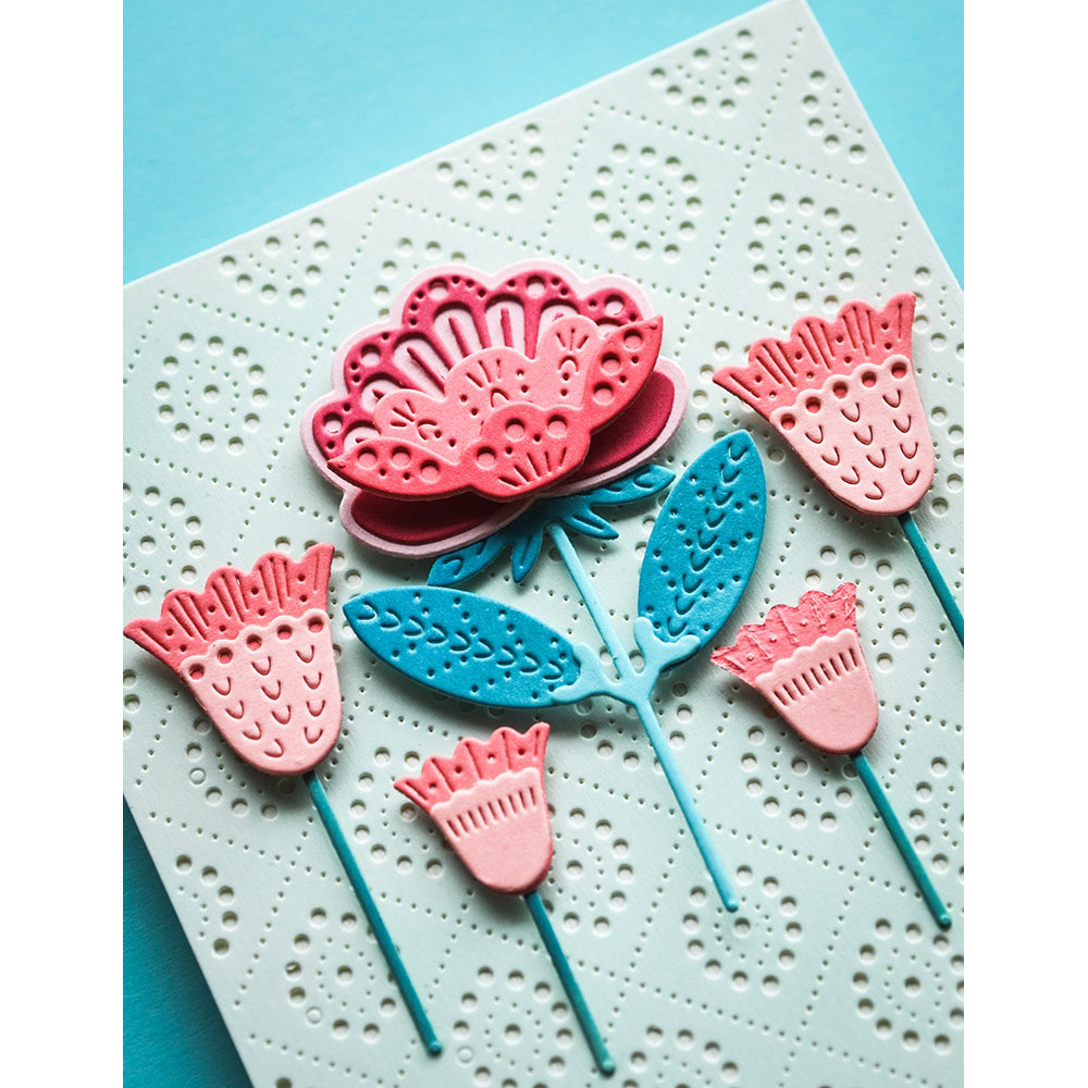 Poppystamps 2778 Nordic Petalglow Flower