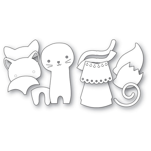 Poppystamps 2786 Nordic Waving Fox Craft Die