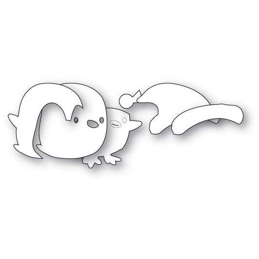 Poppystamps 2797 Santa Penguin Craft Die