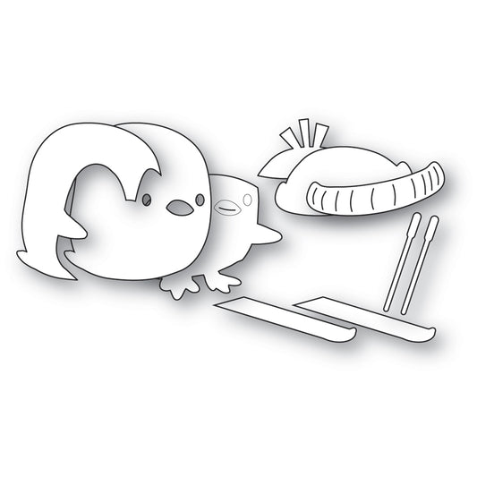 Poppystamps 2798 Ski Penguin Craft Die