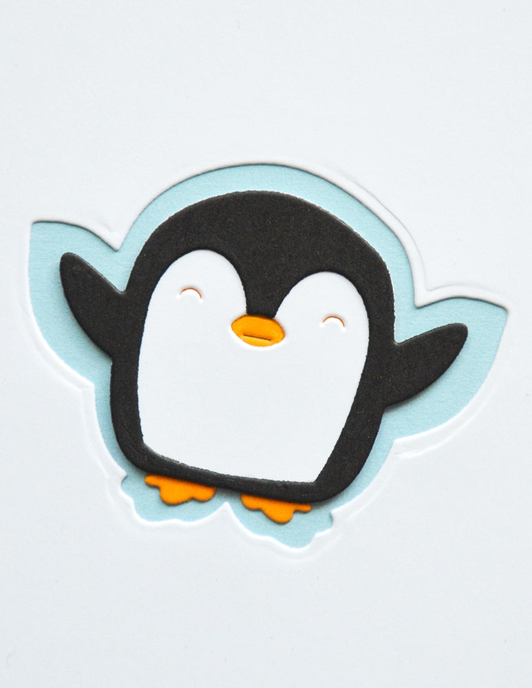 Poppystamps 2800 Snow Angel Penguin Craft Die