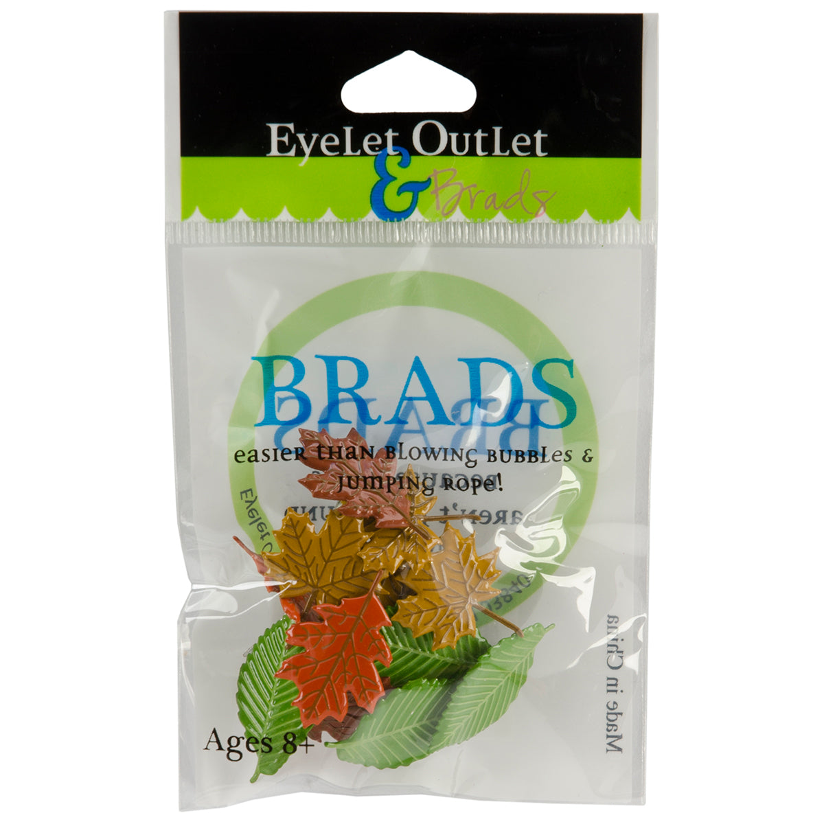 Leaves Shape Brads 12/Pkg