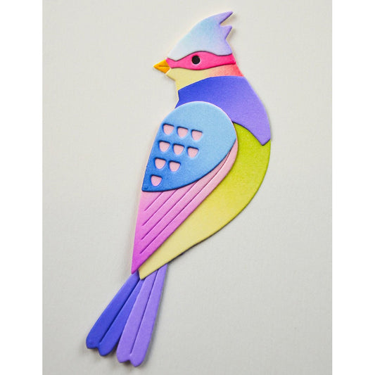 Birch Press 57586 Block Print Perched Tropical Bird craft die