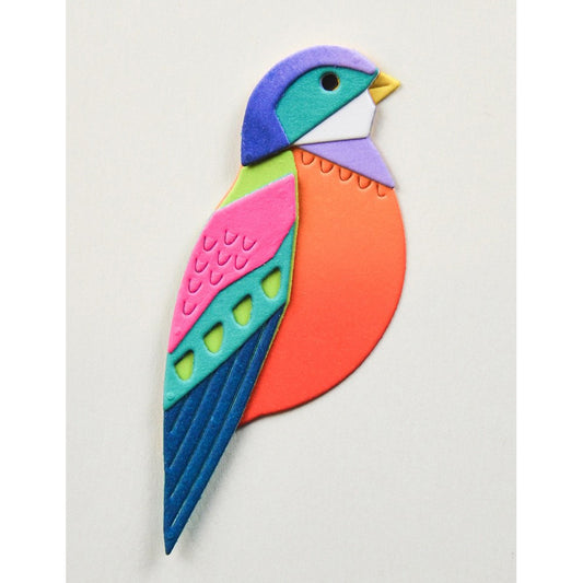 Birch Press 57587 Block Print Festive Bird craft die