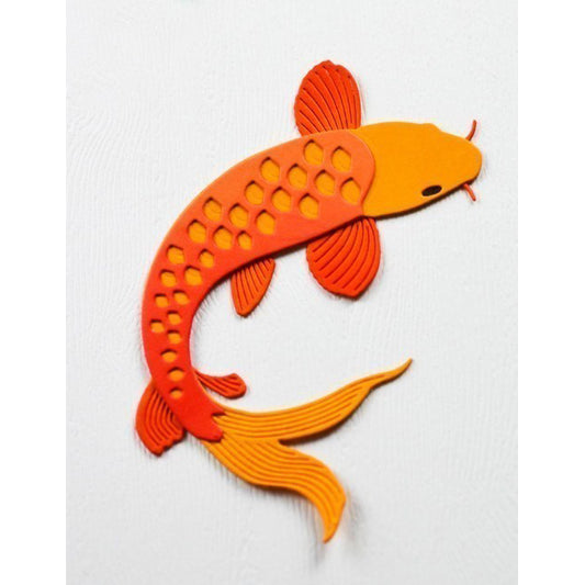 Birch Press 57613 Block Print Elegant Koi craft die