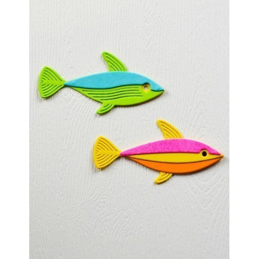 Birch Press 57623 Block Print Pond Fish craft die