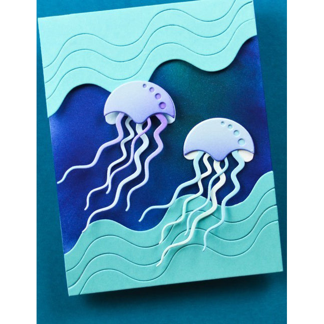 Birch Press 57629 Block Print Floating Jellyfish craft die