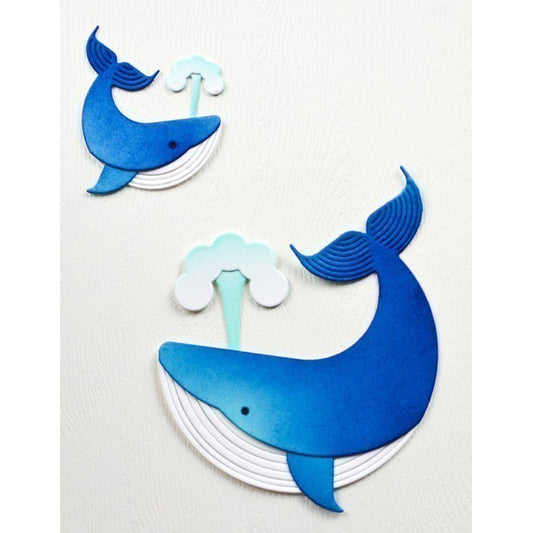 Birch Press 57630 Block Print Whale Duo craft die