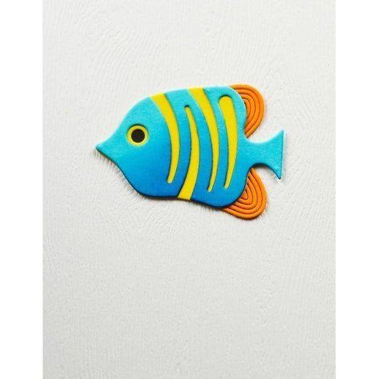 Birch Press 57631 Block Print Striped Fish craft die
