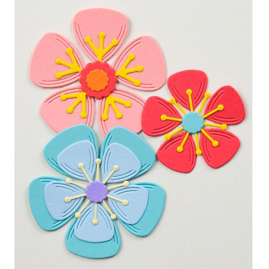 Birch Press 57632 Block Print Lovely Flower craft die