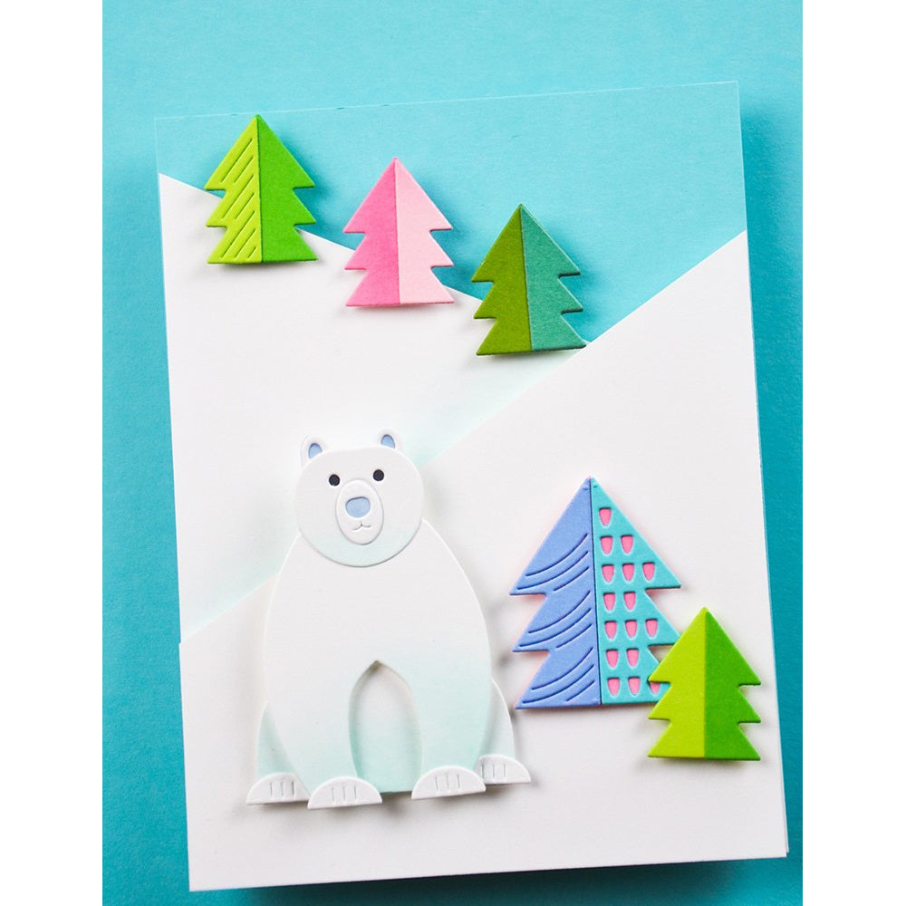 Birch Press 57645 Block Print Pine Trees craft die