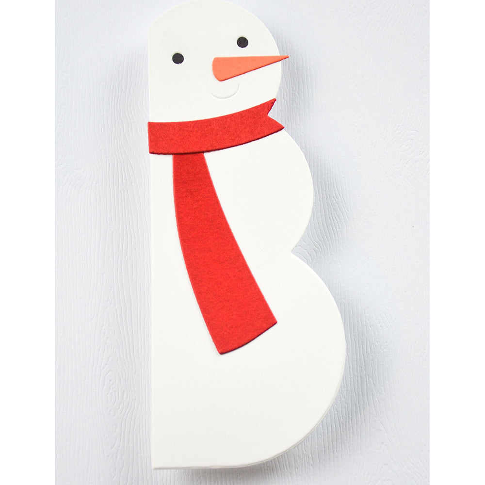 Birch Press 57642 Block Print Edge Snowman craft die
