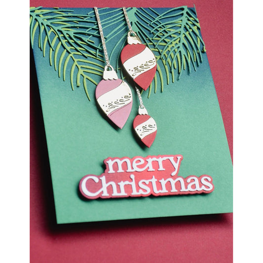 Birch Press 57646 Block Print Drop Ornaments craft die