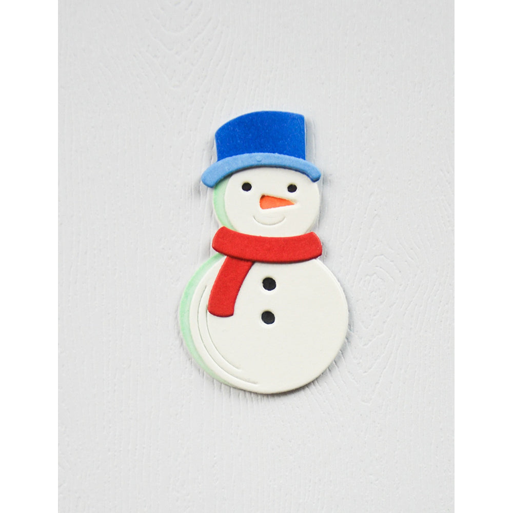 Birch Press 57647 Block Print Debonair Snowman craft die