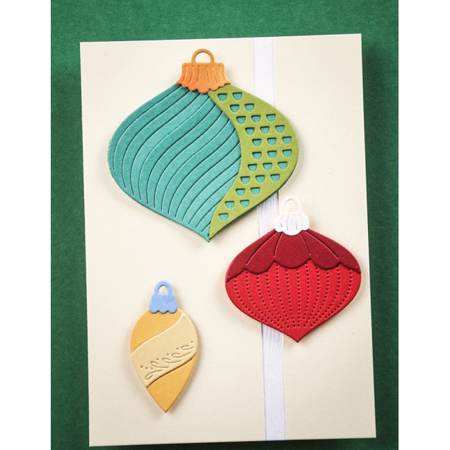 Birch Press 57652 Block Print Wave Ornament craft die