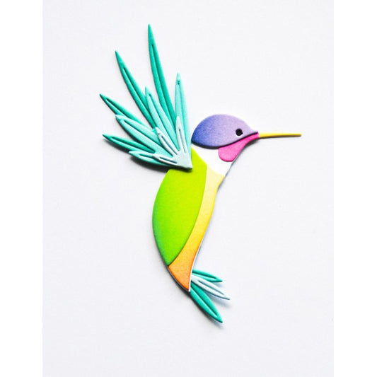 Birch Press 57658 Block Print Flashy Hummingbird craft die