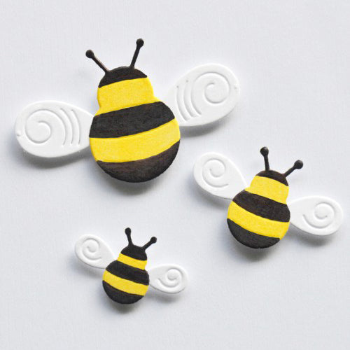 Birch Press 57671 Block Print Twirly Bumblebees craft die