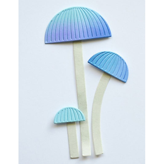 Birch Press 57672 Block Print Tall Mushrooms craft die