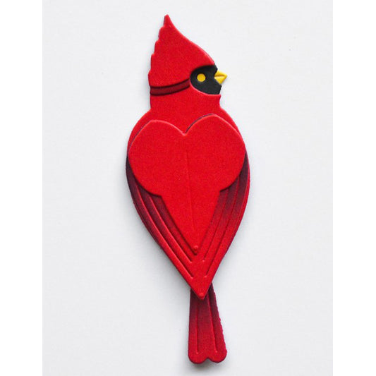 Birch Press 57681 Block Print Heart Cardinal craft die