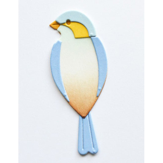 Birch Press 57696 Block Print Sleek Bird craft die