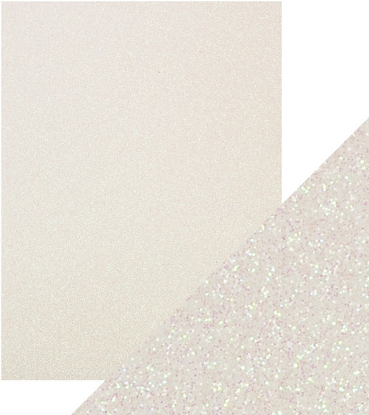 Craft Perfect Glitter Cardstock 8.5"x11" Iridescent Sugar Crystal
