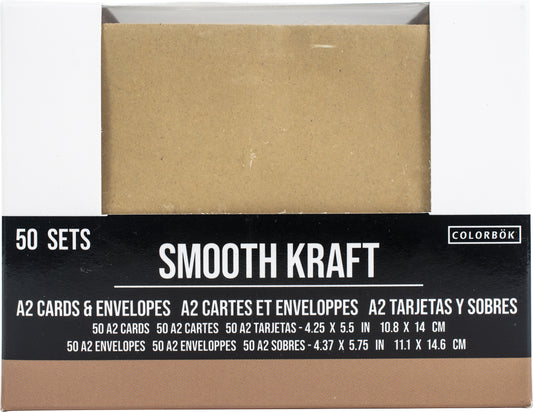 Kraft A2 Cards W/Envelopes