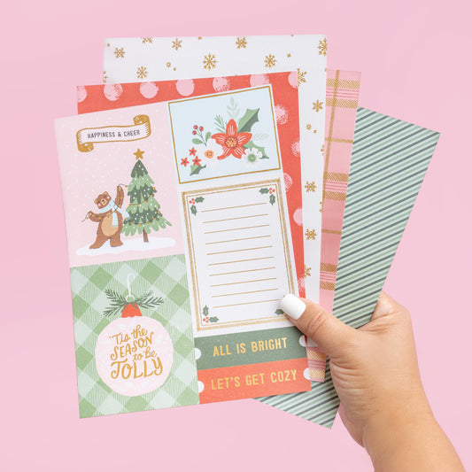 Crate Paper Paper Pad 6"X8" Mittens & Mistletoe