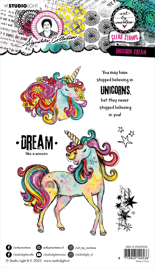 Art By Marlene Signature Collection Stamp Nr. 404, Unicorn Dreams