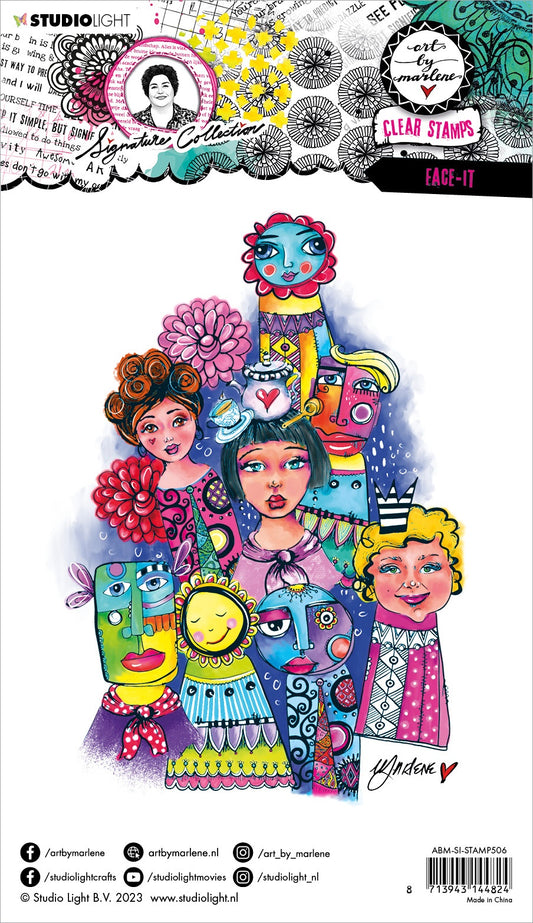 Art By Marlene Signature Collection Stamp Nr. 506, Face-It