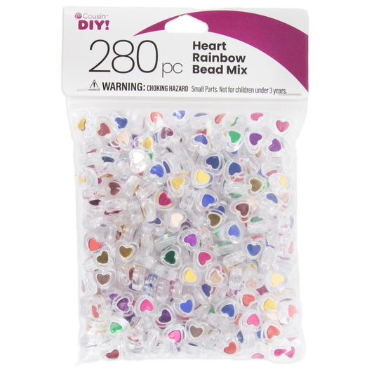 CousinDIY Bead Mix Heart Rainbows